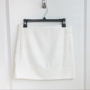 J.Crew Ivory Felted Wool Mini Skirt
